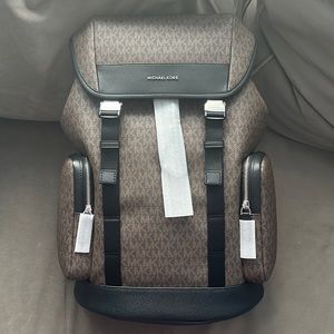 Michael Kors Brown Hudson Men’s Backpack great Valentine’s Day Gift!!!